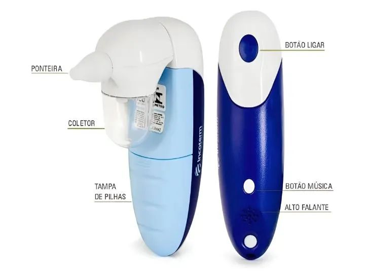 Aspirador Nasal Elétrico Incoterm Azul - Novo - Foto 6
