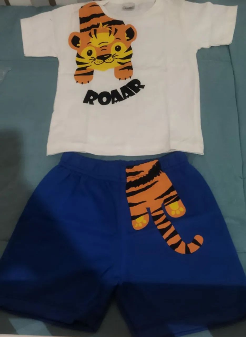 Conjunto Crocodilo - Camiseta e Shorts - Foto 4