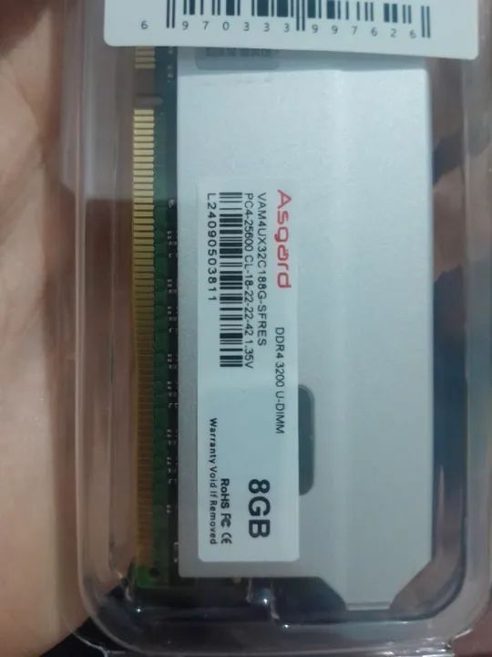 Memória RAM asgard DDR4 8gx1 3200mhz - Foto 3