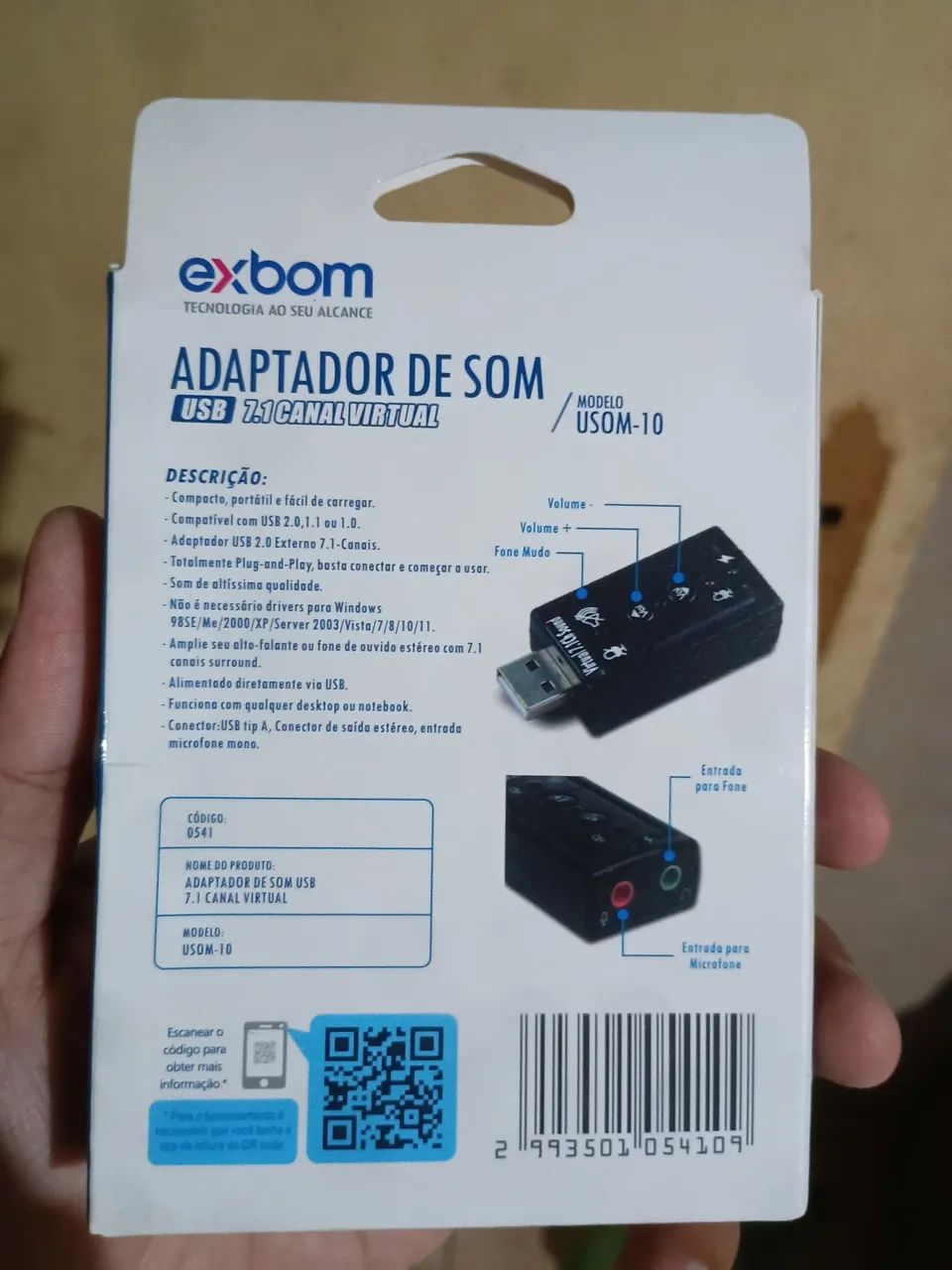 Adaptador USB para p2 - Foto 2