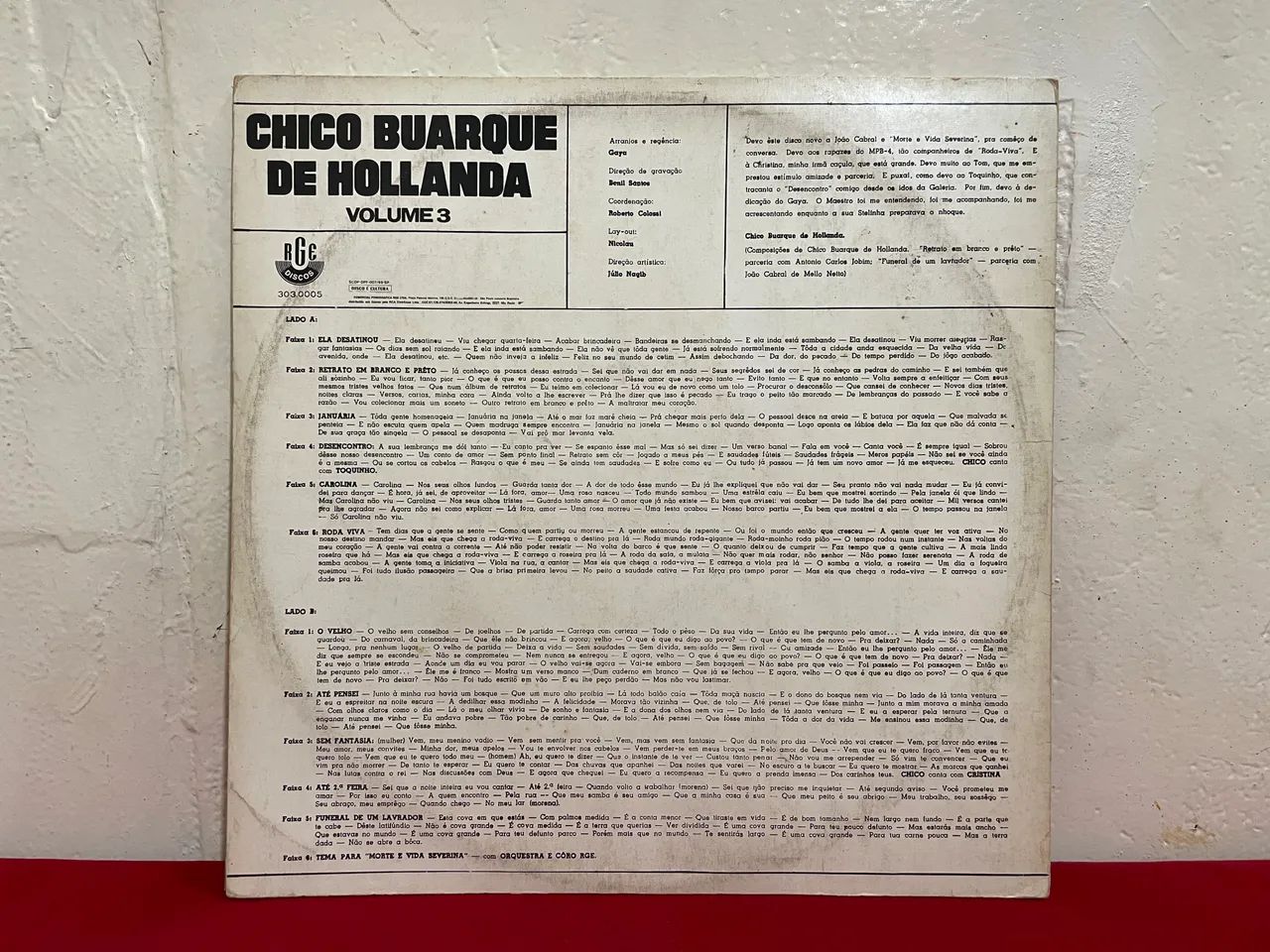 Disco de Vinil Chico Buarque de Hollanda Volume 3 - Foto 2