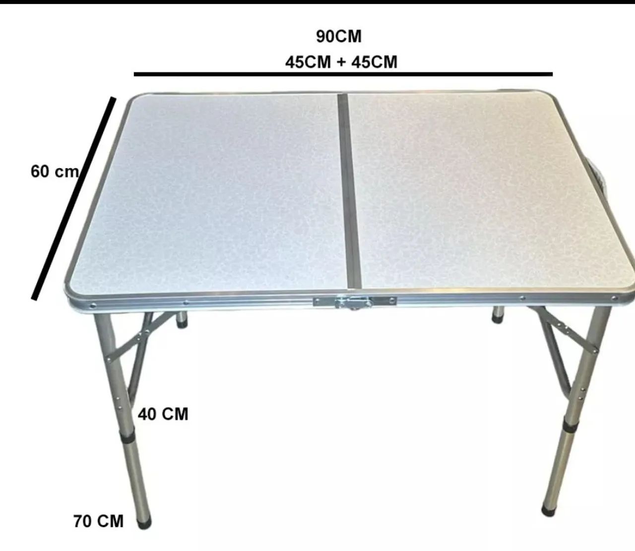 Mesa Dobrável Portátil Multiuso 90x60 Tipo Maleta Camping - Pronta Entrega - Foto 2
