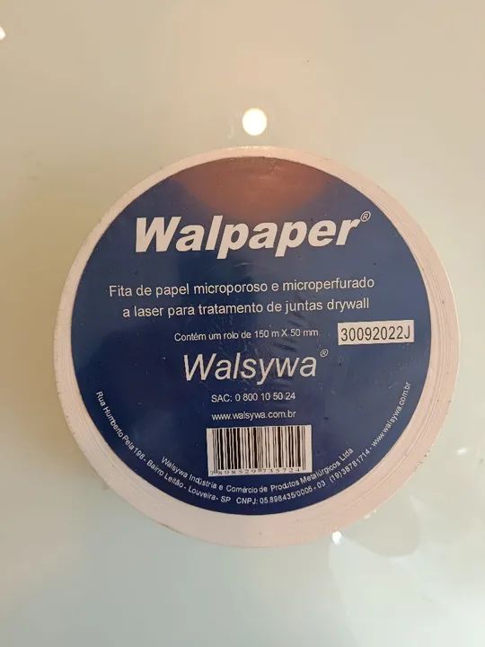Fita Papel Microporoso para Gesso/Drywall
