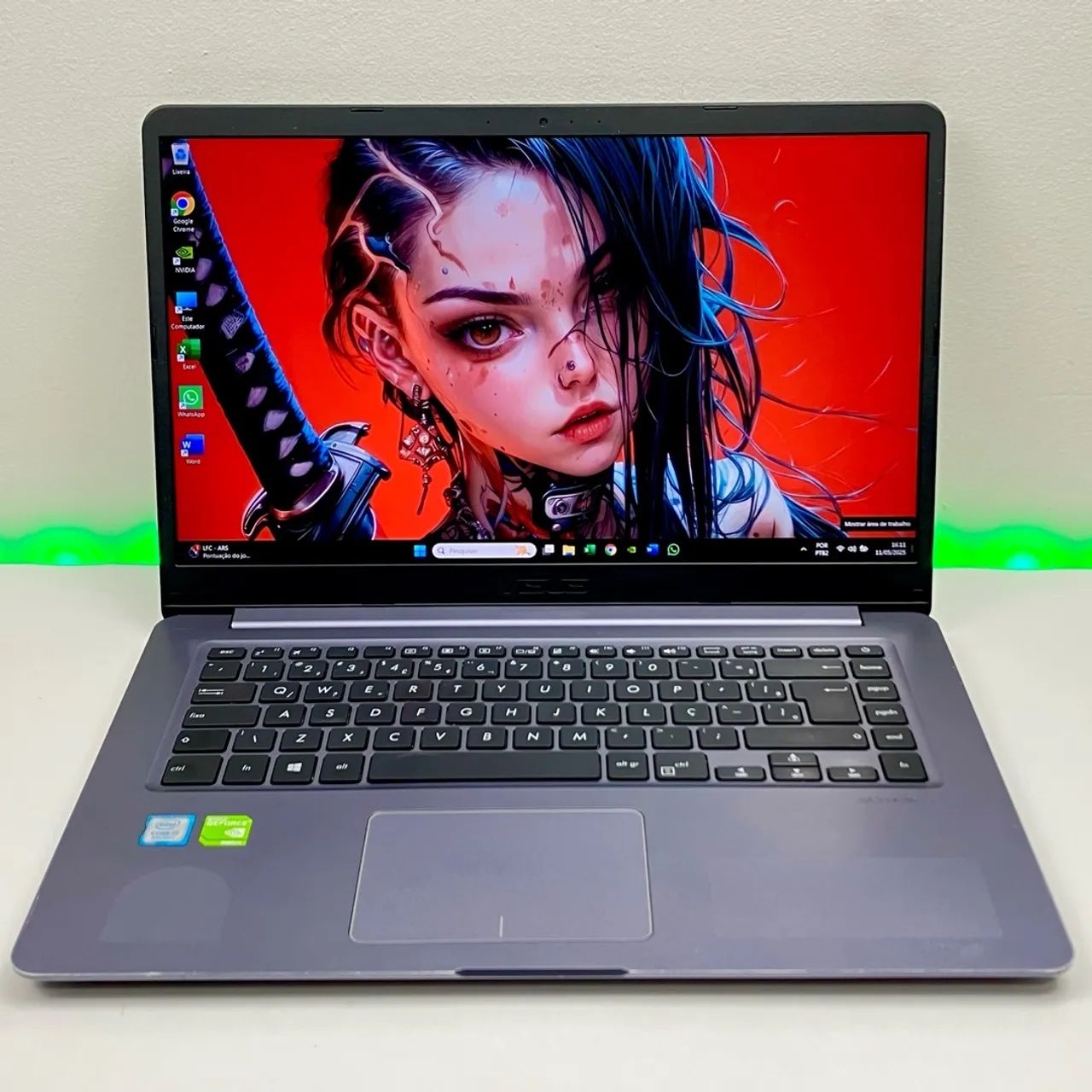 Notebook ASUS i7 8th | NVIDIA GeForce | SSD 480gb | 8gb RAM | Tela Full HD