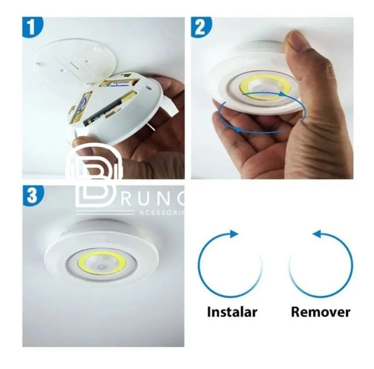 Luminária de LED para Teto - Sensor de Movimento - Iluminação Prática