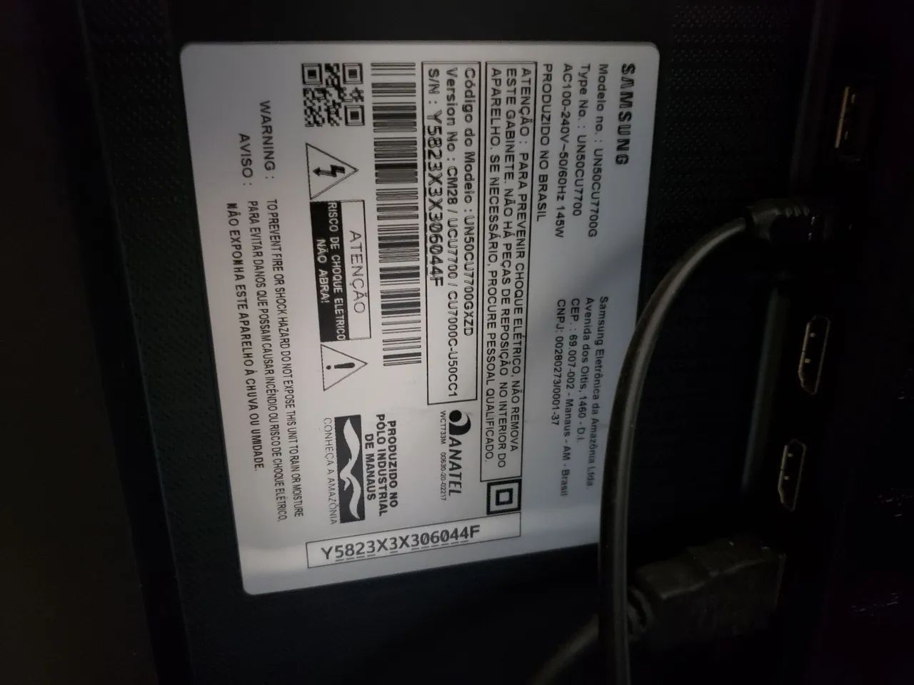 TV 4K 50" smart samsung parcelo no cartão  - Foto 3