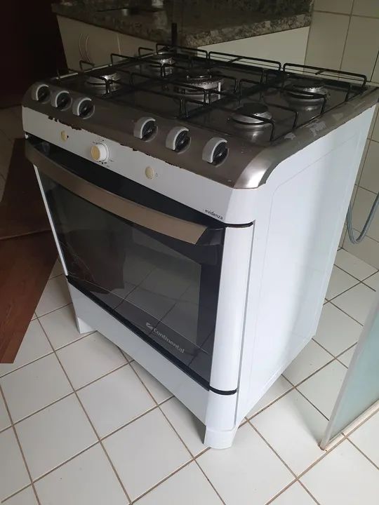 Fogão a gás 5 bocas de piso<br>Marca: Continental modelo Evidenza - Foto 3