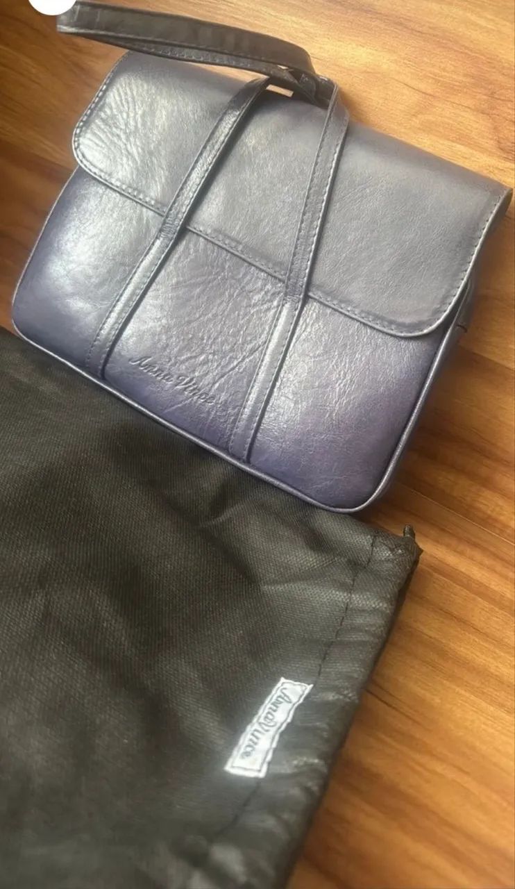 Clutch de couro legítimo Anna Vince (bolsa Cannes) - Foto 4