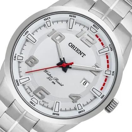 Rel ógio Masculino Prata Orient  - Foto 2