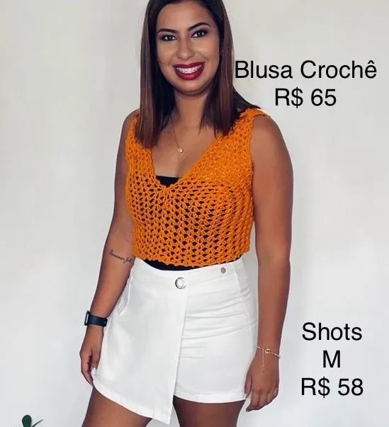 Blusa crochê   - Foto 2