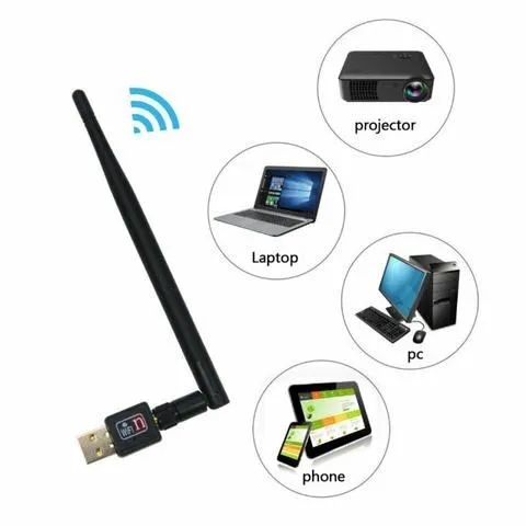 Adaptador Wireless 300mbps Antena Usb 2.0 Wi-fi 2.4ghz - Foto 3