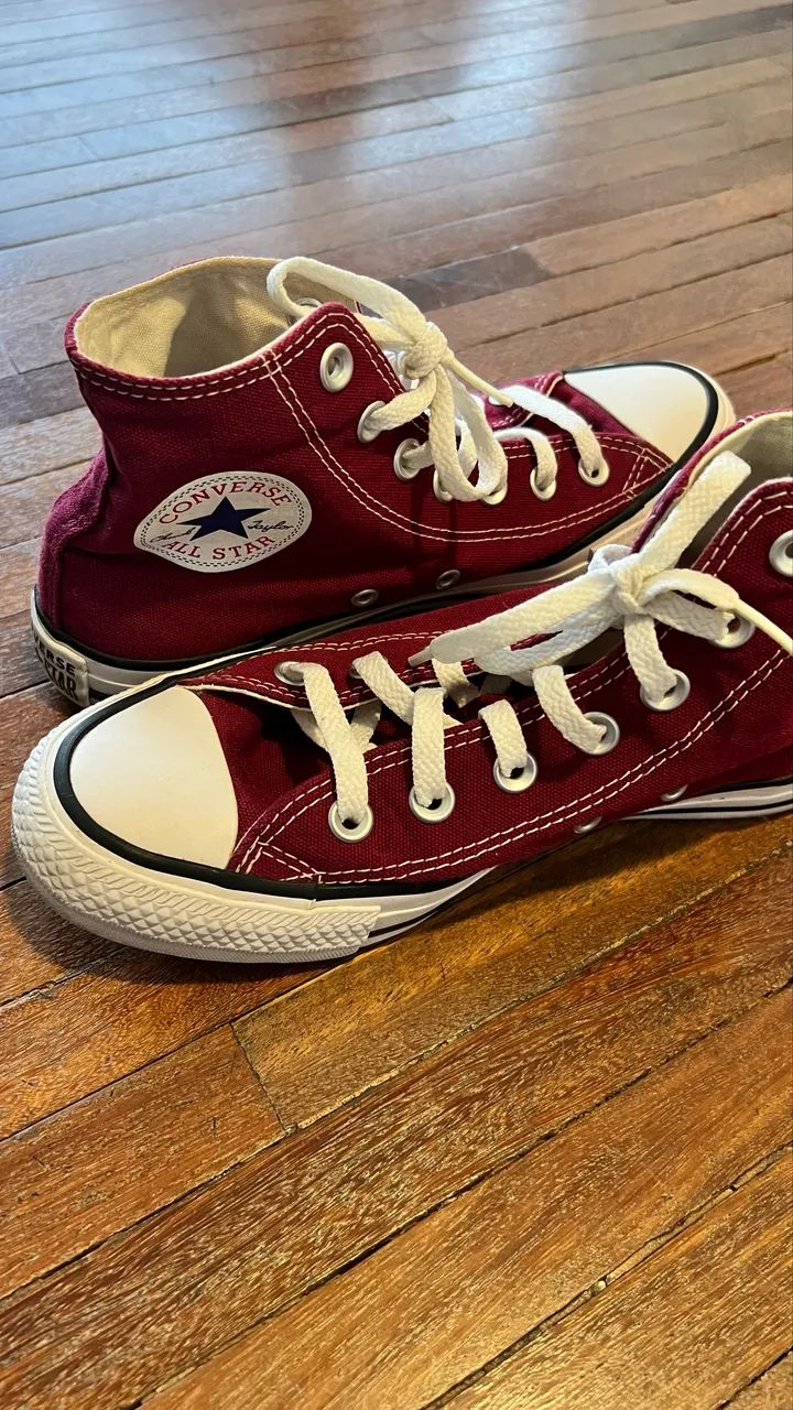 All Star Chuck Taylor cano alto Vinho Original Converse NOVO