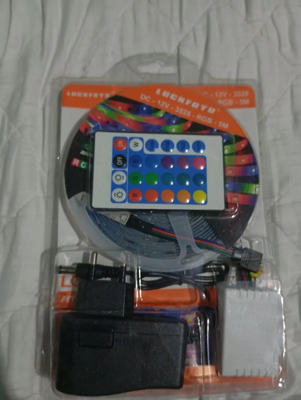 Fita LED RGB 5 Metros com Controle Remoto e fonte