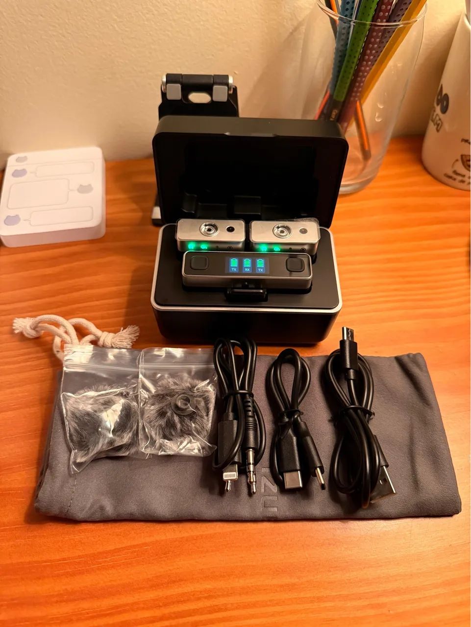 ULANZI AM18 U-Mic: Kit Microfone de Lapela Sem Fio Profissional - Foto 4