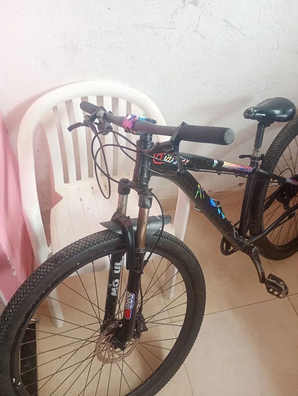 Bicicleta aro 29 com macha