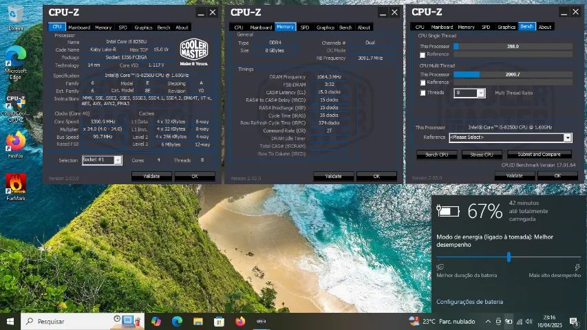 Notebook lenovo core i5 8a ger 4nuc /8 threads, 8gb Ddr4 e ssd 256gb novo Ac Cartão - Foto 3