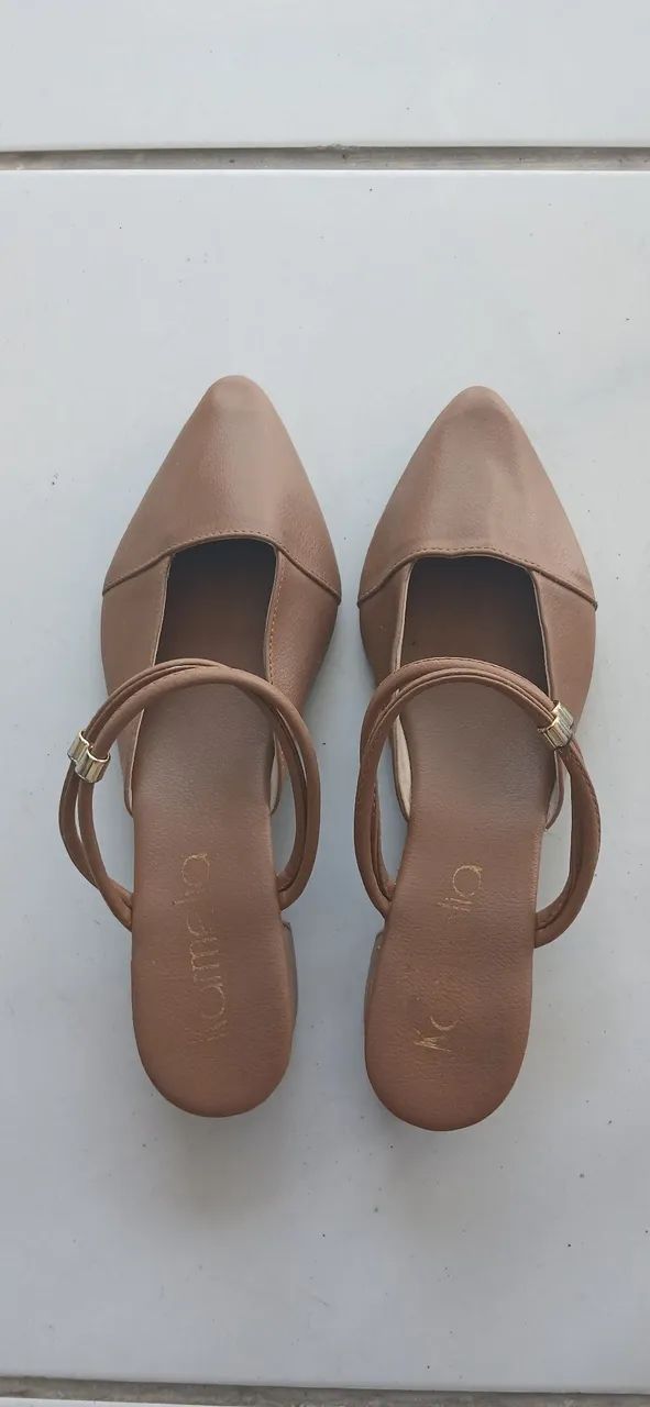 Sapatilha Mule Caramelo