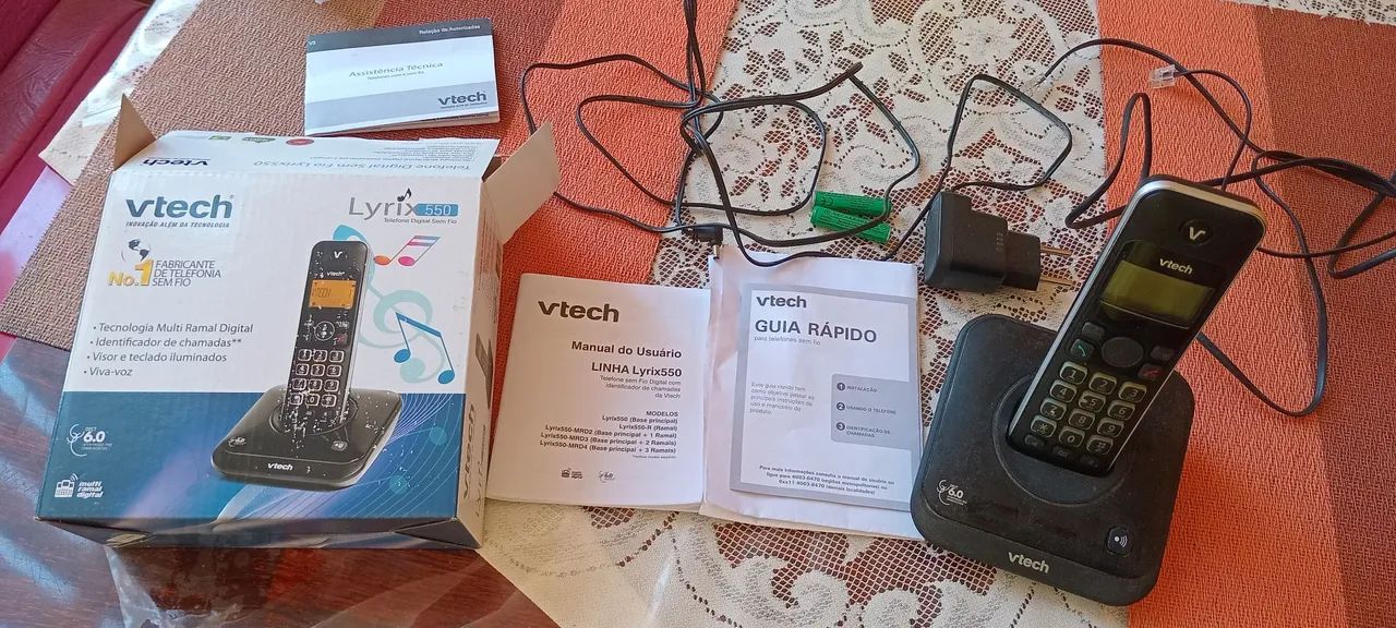 Telefone sem fio Vtech Lyrix 550 - usado
