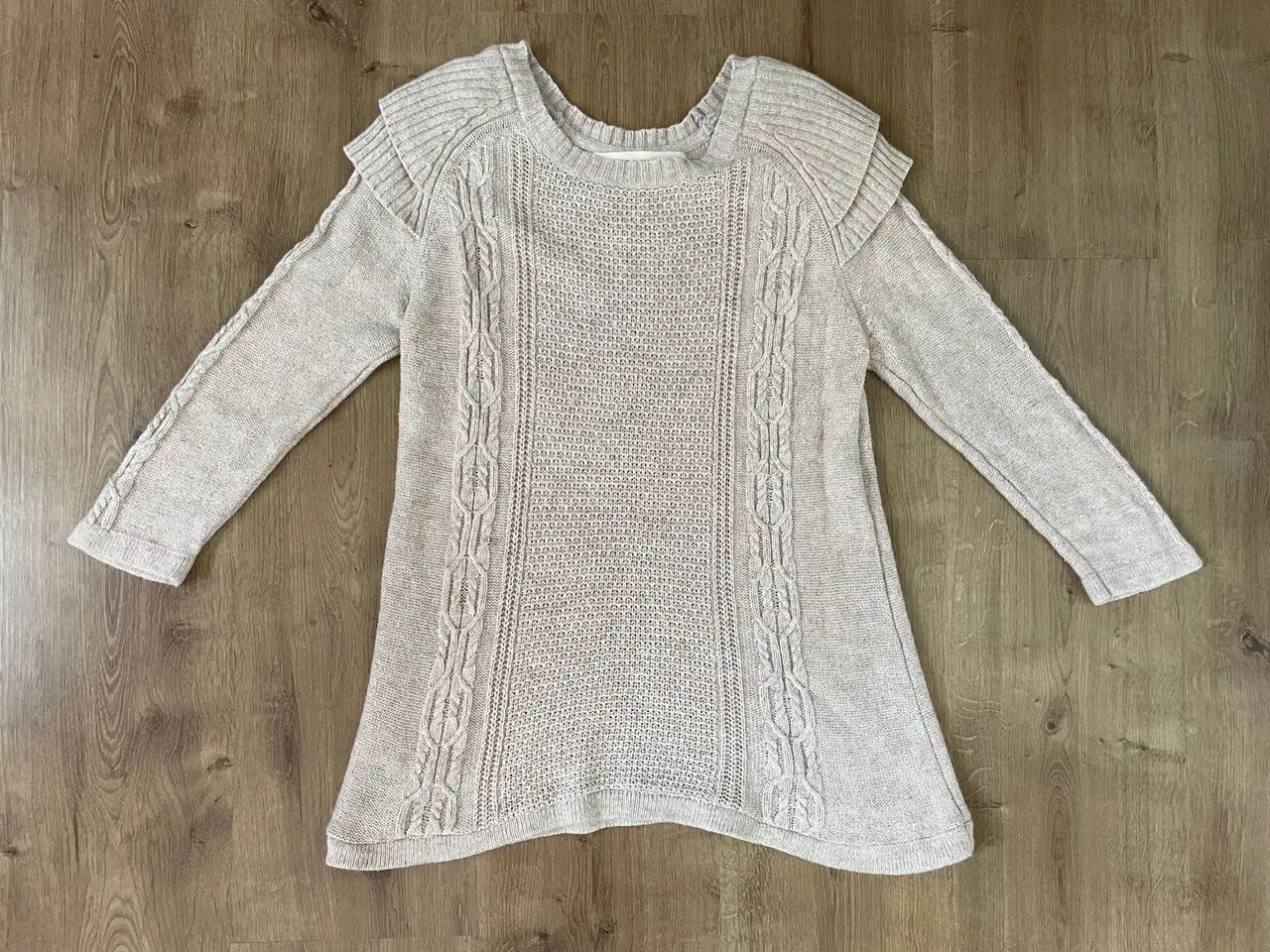 Suéter Tricot areia PP da Zara