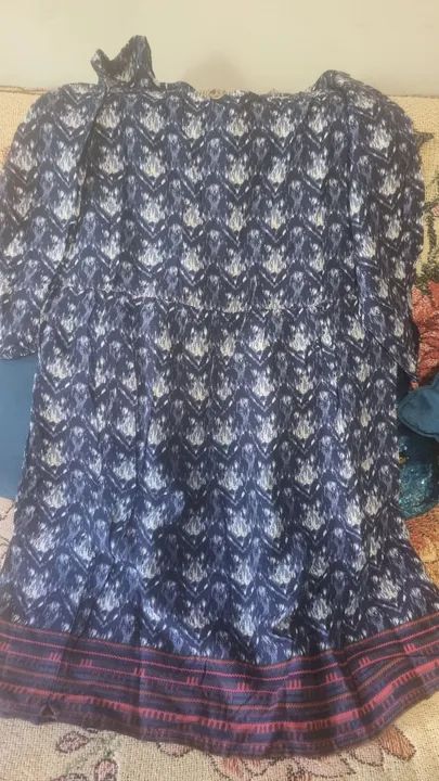 Vestido azul jeans estampado