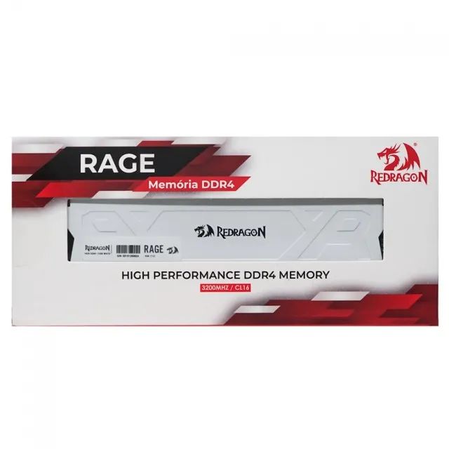 Memória Gamer DDR4 8GB 3200MHz Redragon Rage White GM-711 - WZetta - Foto 4