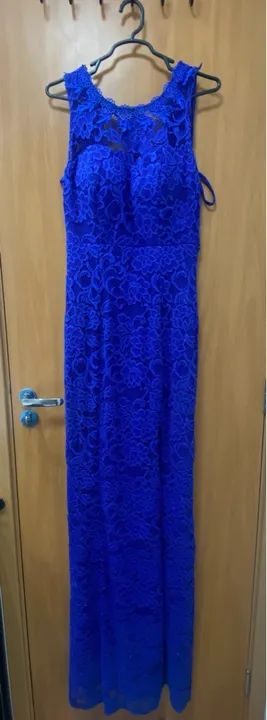 Vestido Azul de Renda - Foto 2