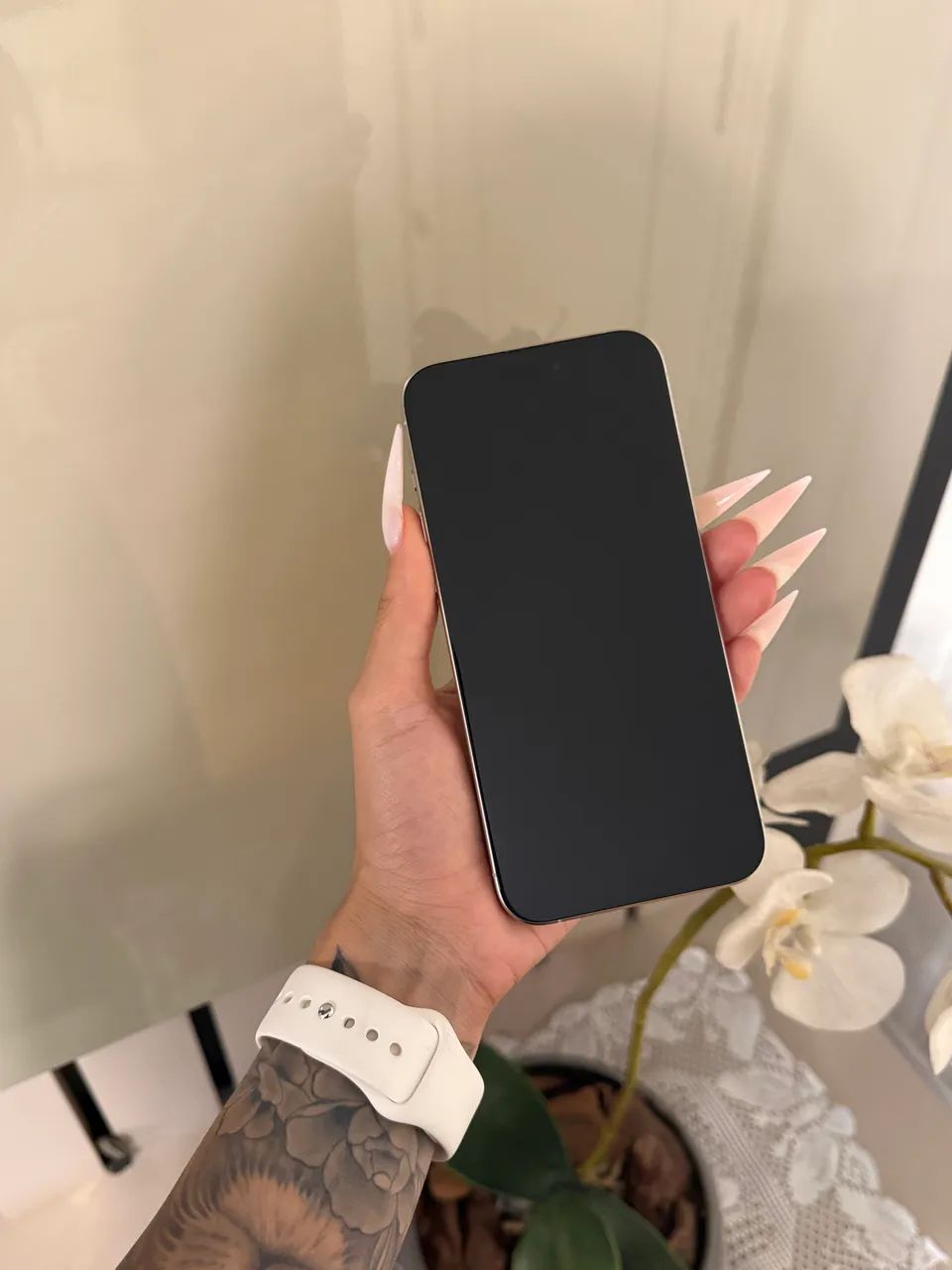 iPhone 15 Pro Max Titânio Branco - Foto 4