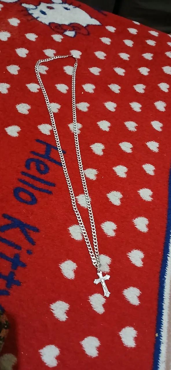 Anel Nike Prata 11gm e cordão de prata 30gm - Foto 2