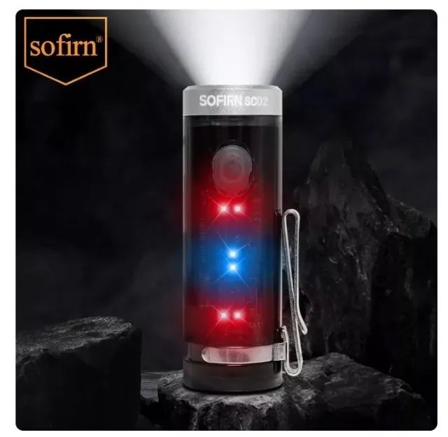 Mini Lanterna Sofirn SC02 RGB Pisca Alerta p/ Bicicleta 330 lumens EDC - Foto 2