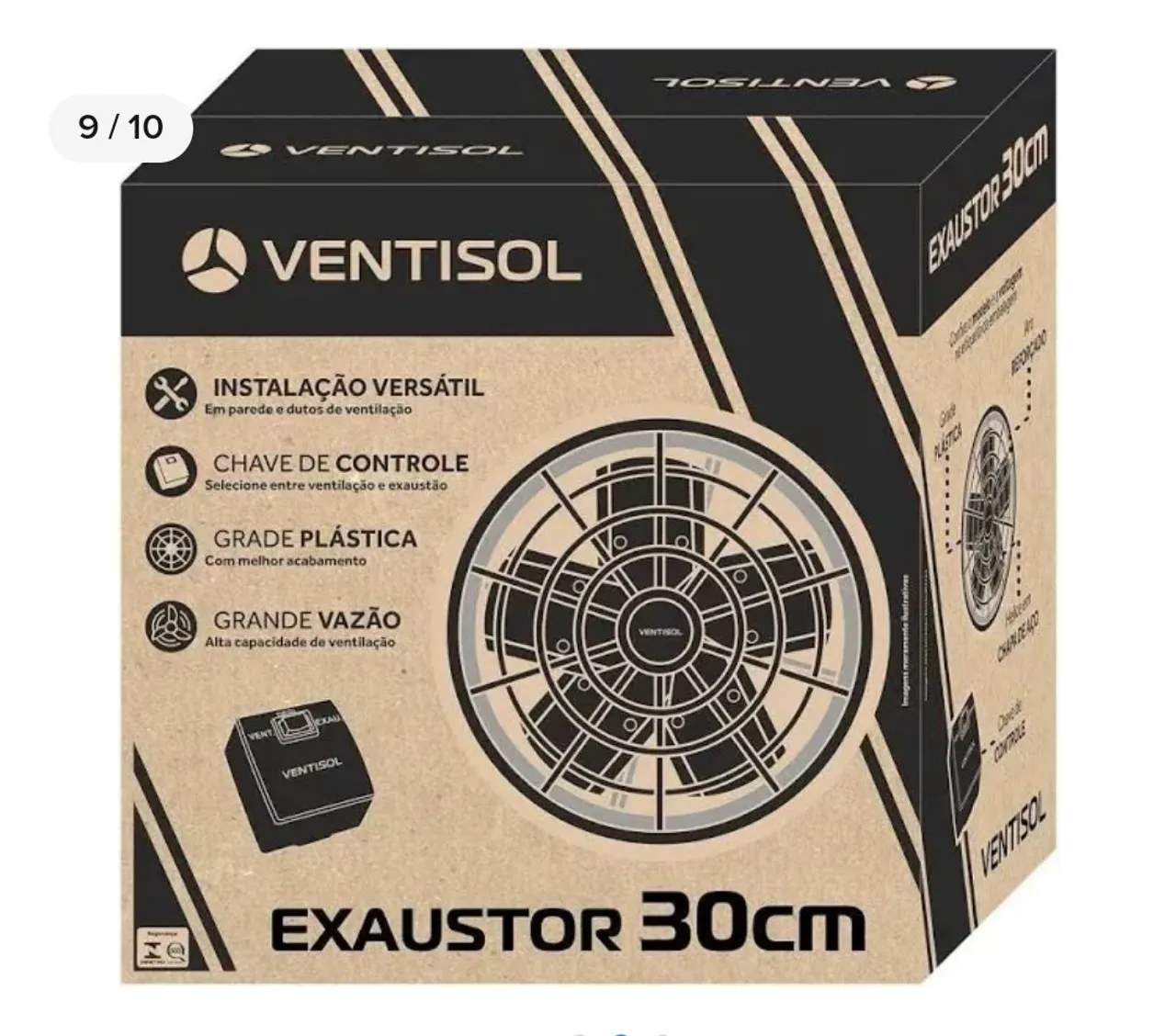 Ventilador Axial Exaustor Industrial ventisol 220v 40cm