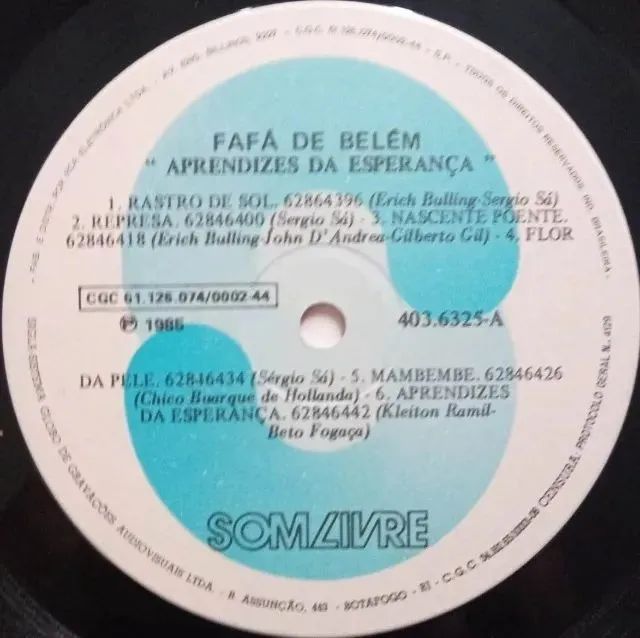 LPs - Disco vinil - Fafá de Belém - Aprendizes da esperança - Com encarte - Foto 6