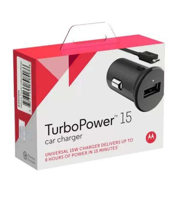 Carregador celular para carro veicular Motorola turbopower 15