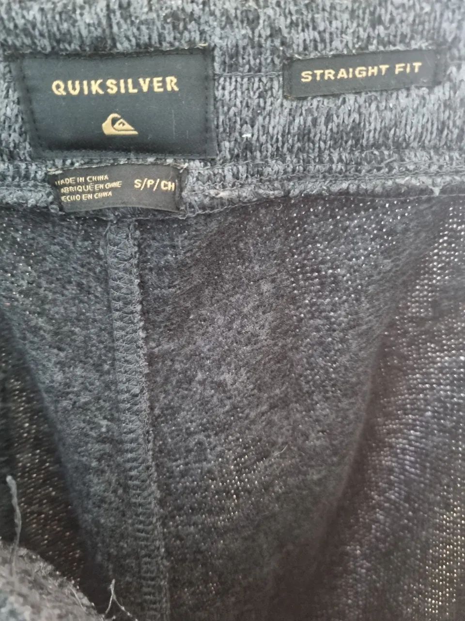Calça de moletom Quiksilver cinza com Zíper  - Foto 4