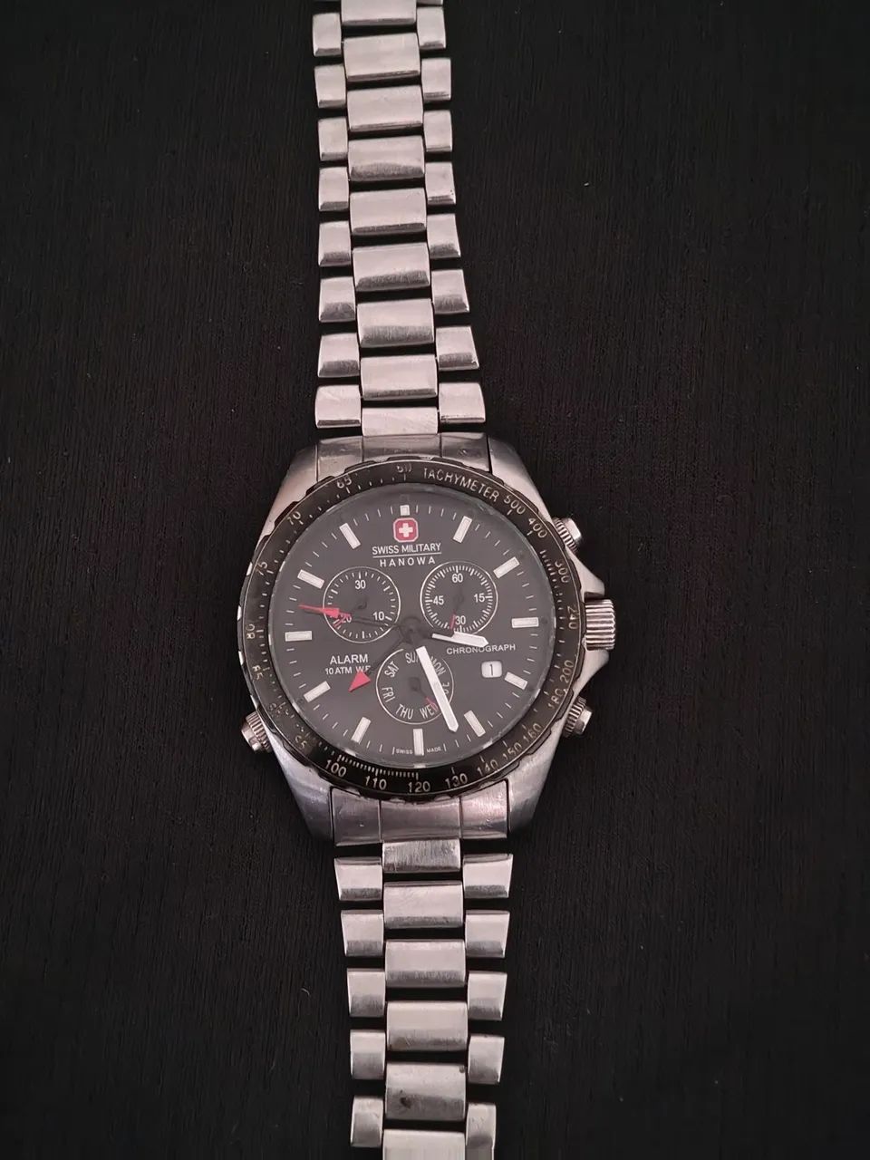 Relógio Swiss Military Hanowa Navigator Aço Inoxidável Mostrador