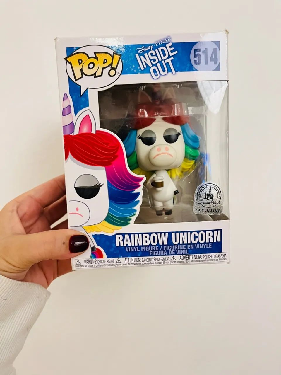 Funko Pop! Rainbow Unicorn #514 - Inside Out - Hobbies e coleções