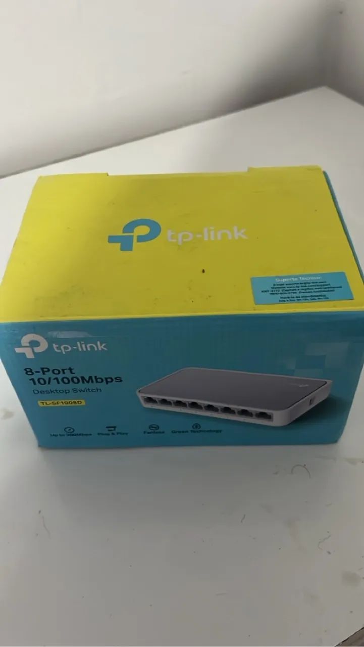 Switch de Rede TP-Link 8 Portas 10/100Mbps - TL-SF1008D