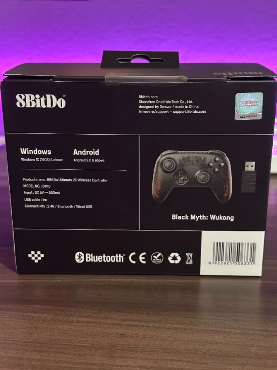 Controle Gamer 8BitDo Ultimate 2C - Black Myth Wukong - Novo/Lacrado - Foto 2