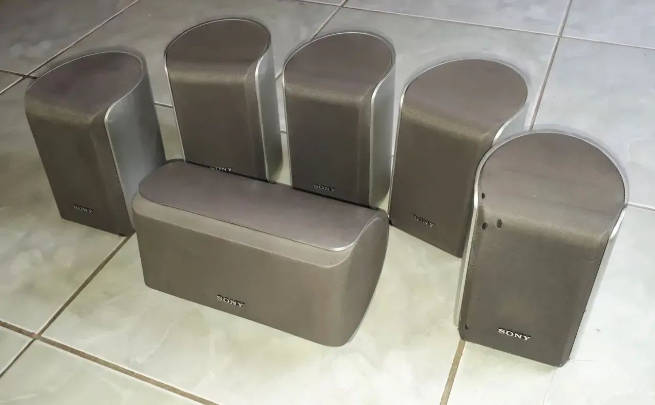 CONJUNTO 6 CAIXAS ACÚSTICAS SONY P/ HOME THEATER MOD. SS-MS566H