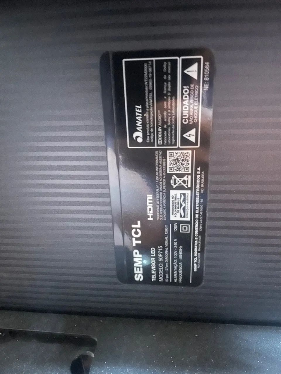 TV TCL - 50P715 - display danificado! Para retirada de peças  - Foto 2