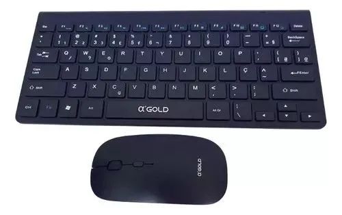 Kit Teclado e Mouse Sem Fio A'Gold TCD-02 Bluetooth -  Teclado Multimídia - Foto 2