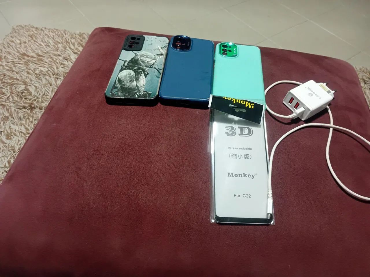 Celular Motorola g22  128GB vai com 4 capinha de celular Mais película 3D   - Foto 4