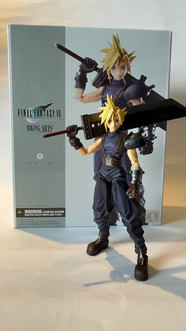 Cloud Final fantasy 7 FF7 - bring arts 1/12 - Hobbies e coleções