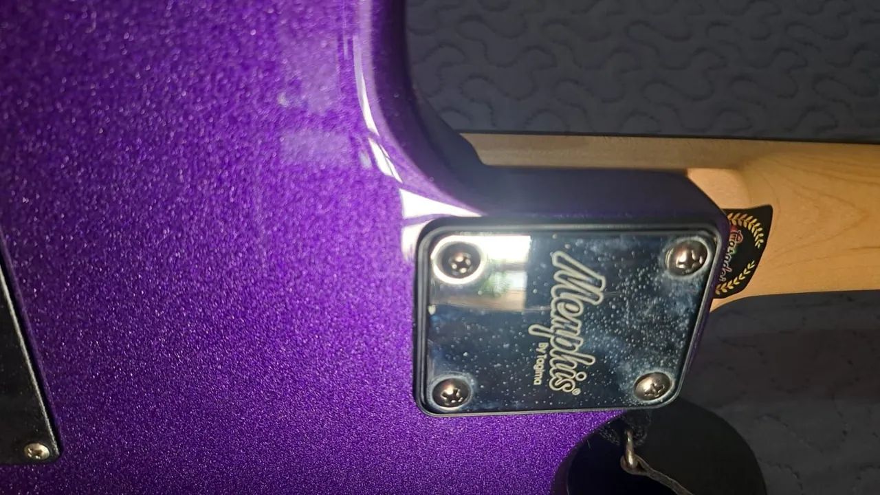 Guitarra Tagima TW 510 roxa + Amplificador Bourne Strike G30 - Foto 3