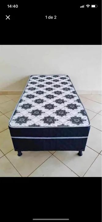 SUPER PROMOÇÃO CAMA BOX SOLTEIRO 5cm ESPUMA