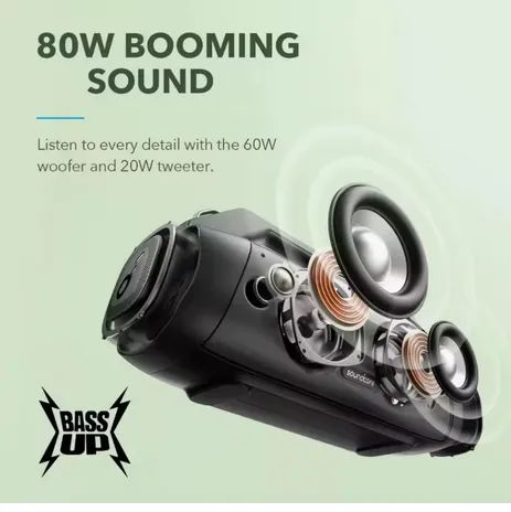 Caixa de Som Anker Motion Boom Plus - 80W - Foto 4