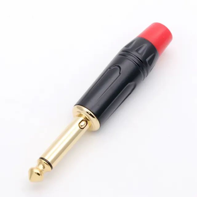 Plug Jack P10 Ouro Mono Stereo P/guitarras, Microfones e Amplificadores