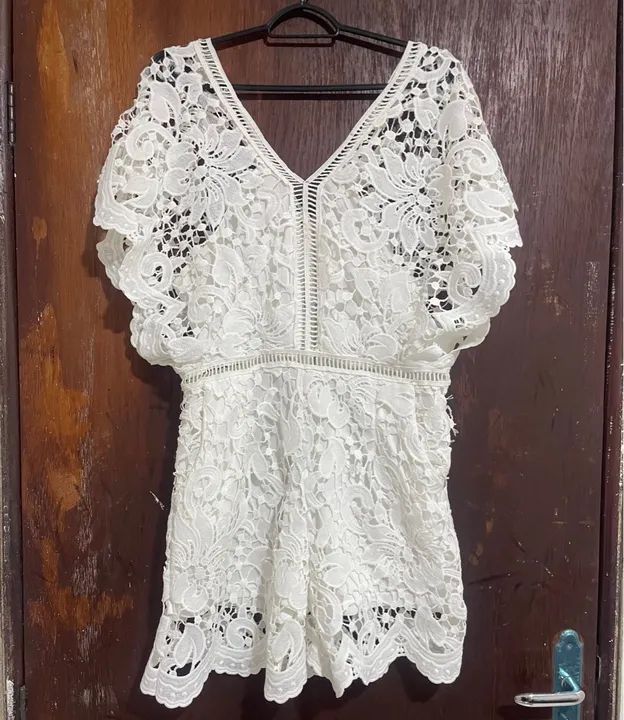 Macaquinho de renda branco - Foto 2