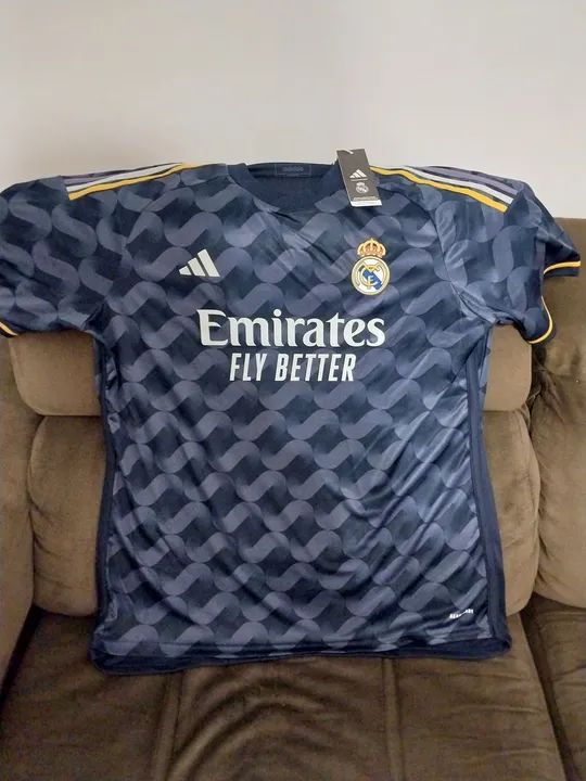 Camisa Real Madrid original Adidas - 2023/24 - Azul tamanho GG  - Foto 2