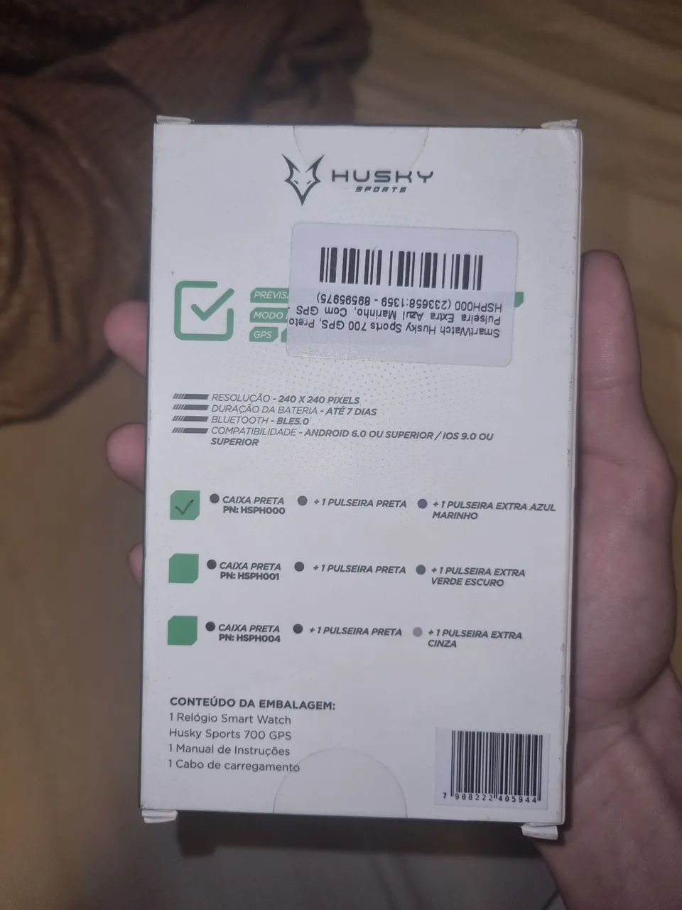 SmartWatch Husky Sports 700 GPS + pulseira azul extra - Foto 2