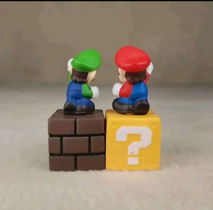 5 Mini Boneco estatueta Mario Bros em pvc - Foto 4